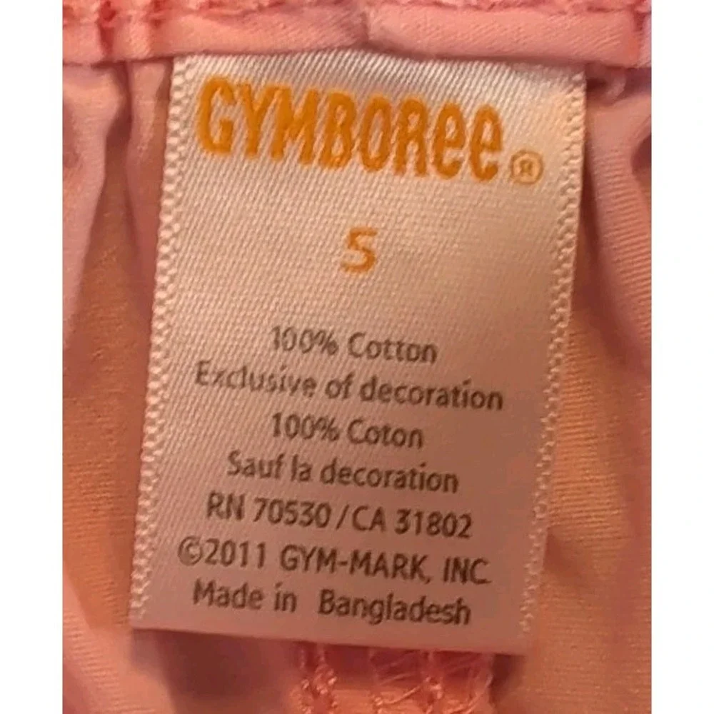 Gymboree Birthday Girl Make A Wish Size 5  Top & Shorts Pink White Cat Cupcake